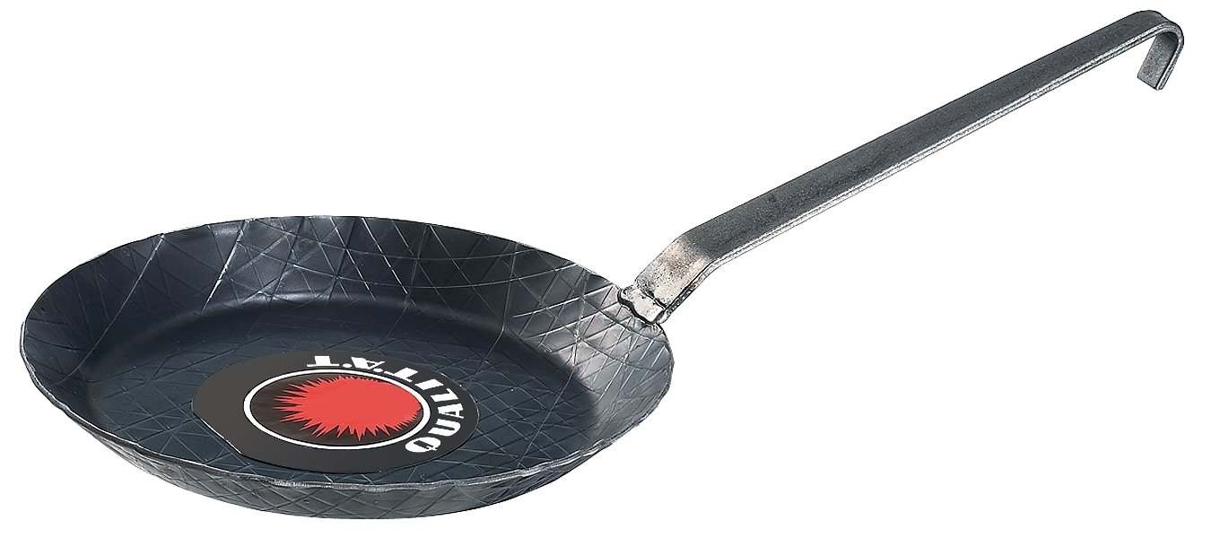 POÊLE DE SERVICE EN FER FORGÉ APS Ø 32 CM EN HAUT, Ø DE 24 CM EN BAS,