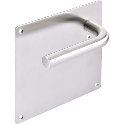 POIGNÉE DE PORTE SUR PLAQUE RECTANGULAIRE - CLÉ I - EN INOX - J-ROX 62 JPM