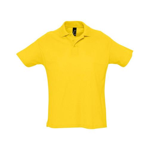 POLO PERSONNALISABLE PIQUÉ SUMMER ADULTE JAUNE