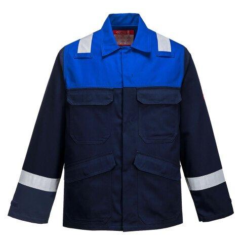 PORTWEST FR55 VESTE BIZFLAME PLUS MARINE/ROYAL - TAILLE XXXL