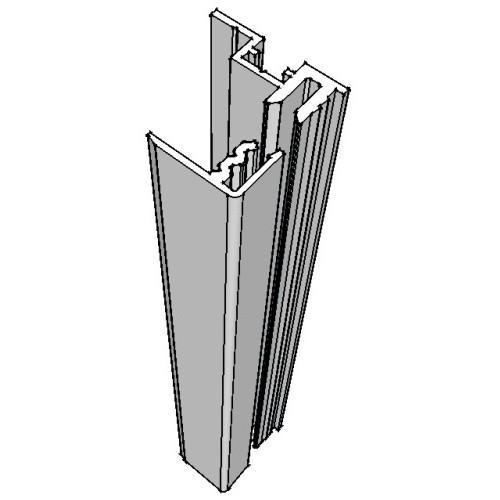 PROFIL DE FIXATION POUR MIROIR 4 OU 6 MM - ARGENT SATINÉ QUINCADÉCOR