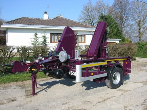 Remorque porte-touret écartable - DER 6T avec châssis écartable et freinage pneumatique_0