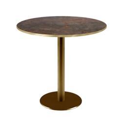 Restootab - Table Ø70cm Rome bistrot rouille - marron fonte 3701665200831_0