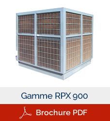 RPX900 - Rafraîchisseur d'air adiabatique Australair - Débit de 21 600 à 32 400 m3/h - Matériaux inaltérables et aluminium marine_0