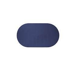 Stil Casa, set de 12 chemins de table unicolores, polyuréthane cousu, 58xh. 38 cm, finition saffiano couleur bleu. - RUN6838-SA-BL_0