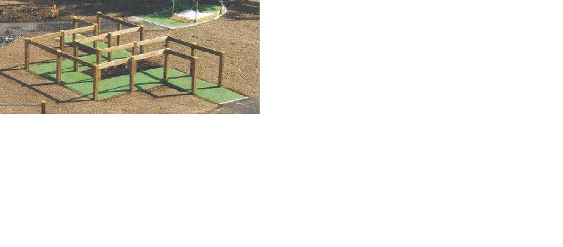 Structure parcours de santé pour personnes à mobilité réduite - Chicanes - Module Handi Accès - Fabrication française_0
