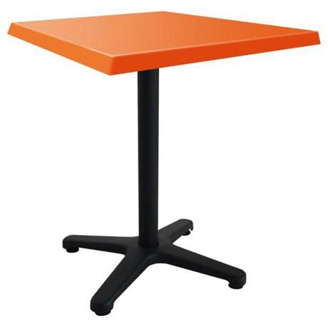 TABLE DE TERRASSE LUXEMBOURG ORANGE 60 X 60 CM
