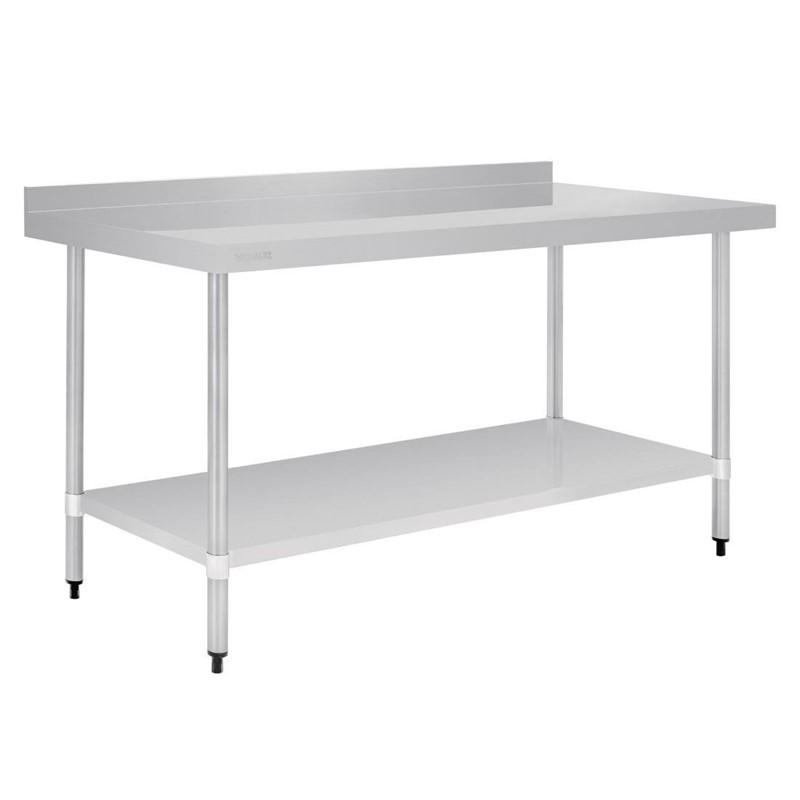 Table en acier inoxydable avec rebord VOGUE 1800x700x900mm - GJ509_0