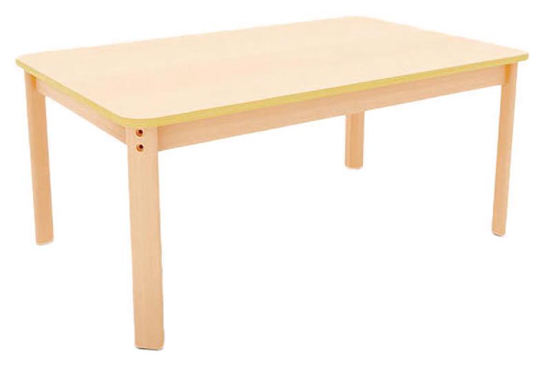 TABLE ERGO RECTANGULAIRE T1 - HÊTRE/HÊTRE - MANUTAN COLLECTIVITÉS