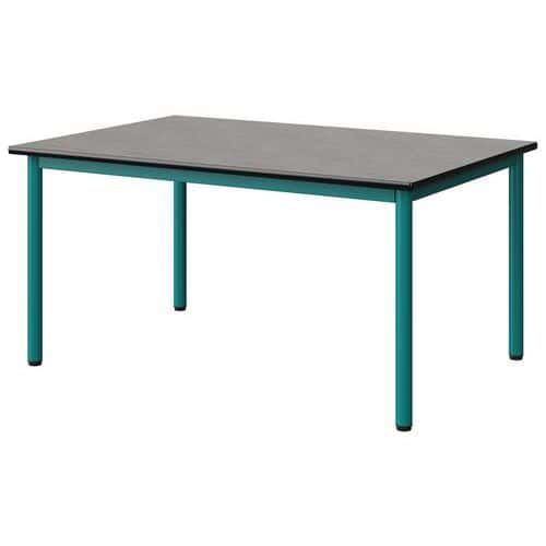TABLE MALIBU 120X80 T3 4P STRA BÉTON F186/NOIR BLEU 5018
