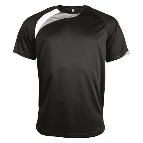 TEE-SHIRT WAVE PES NOIR/BLANC/GRIS
