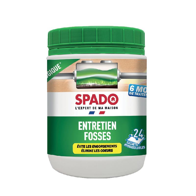 TRAITEMENT ANTI-ODEURS ACTIVATEUR FOSSES SEPTIQUES SPADO, BOÎTE DE 24