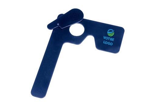 Trou sténopéïque publicitaire - amovible en plastique noir - personnalisable_0