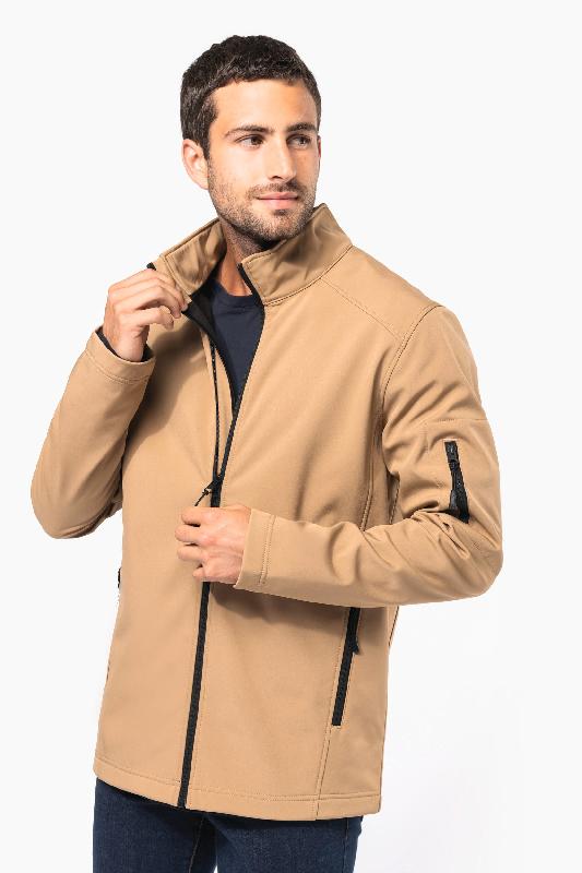 Veste softshell homme Kariban - Réf: K401 - Respirante, Imperméable, Multiples Tailles et Couleurs - 95% polyester / 5% élasthanne_0