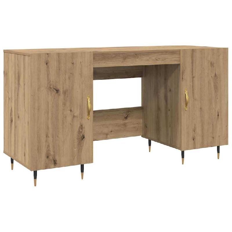 VidaXL Bureau chêne artisanal 140 x 50 x 75 cm Bois d'ingénierie Modèle Ventura Prime - 879523_0
