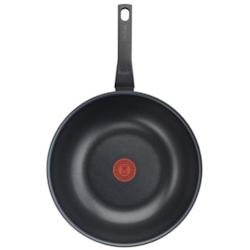 Wok TEFAL Easy Cook & Clean  28 cm, Non induction, Revetement antiadhésif, Fabriqué en France B5541902 Tefal - 3666749323311_0