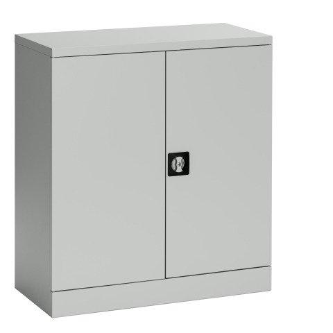 ARMOIRE PORTES BATTANTES UNION G. H 100 X L 91,6 X P 42,2 CM CORPS GRIS RAL 7035 PORTES GRISES