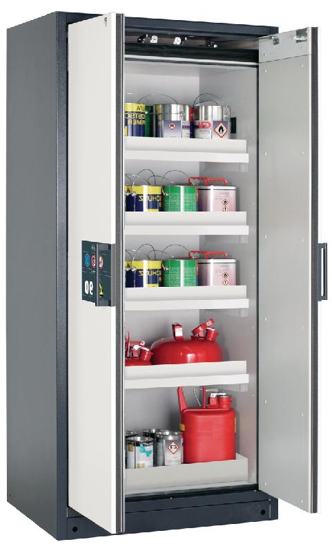 ARMOIRE SÉCURITÉ Q-CLASSIC-90 Q90.195.090 GRIS/BLANC - MANUTAN COLLECTIVITÉS