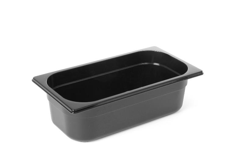 Bac gastronorme 1/4 100 mm polycarbonate noir - 862629_0