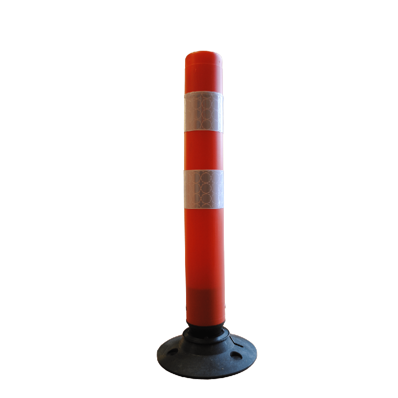 Balise de jalonnement articulée 100 cm - Base ORANGE - Diamètre 100 mm - Film Starlux CL2_0