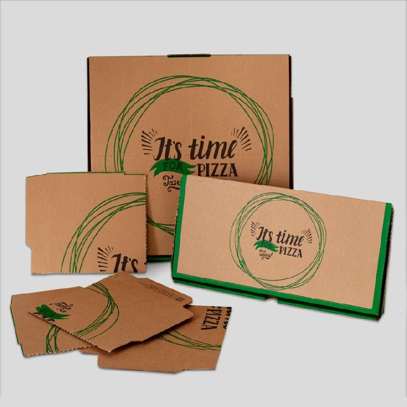 Boîte prédécoupée Mini-box - Double Kraft - Ø33 H3,5 - Coloris vert ou rouge_0