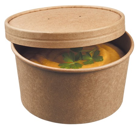 BOL À SOUPE JETABLE SOLIA + COUVERCLE 450 ML (VENDU PAR 250)
