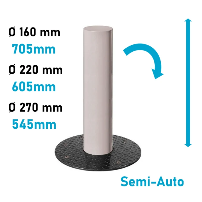 Borne escamotable Barcelone - Ø 270 mm_0