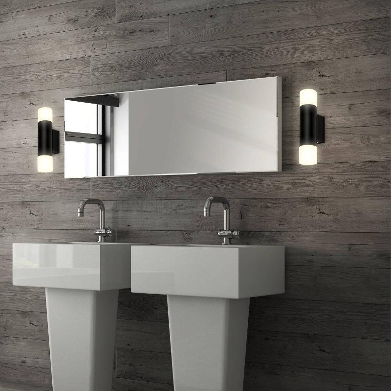 BRILONER LUMINAIRE SALLE BAIN LED 2090025 À 2 LAMPES NOIR