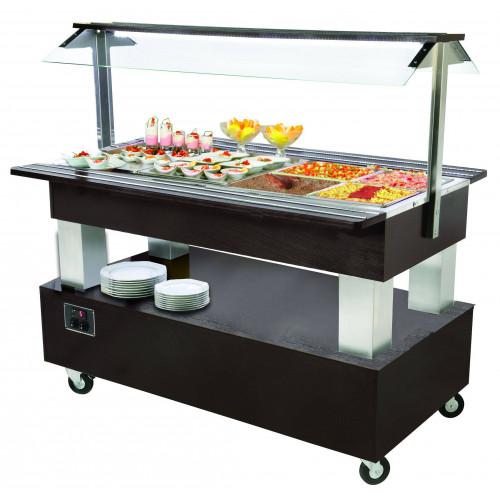 BUFFET DE SERVICE MIXTE PROFESSIONNEL - 4 BACS GN 1/1