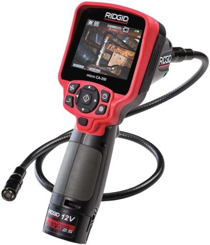CAMÉRA D'INSPECTION PORTATIVE, ROTATION IMAGE 360°, ENREGISTREMENTS., BATTERIE 12V -