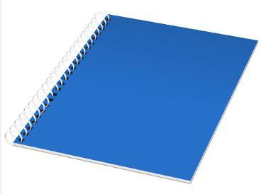 Carnet à spirales A5 - couverture plastique en polypropylène - 50 ou 100 feuilles vierges 80g/m²_0