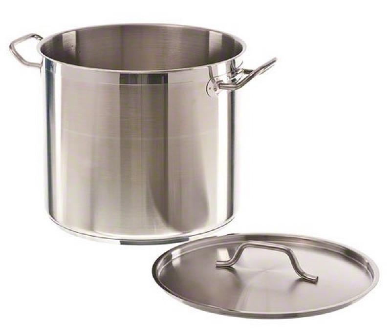 Casserole en acier inoxydable avec couvercle - Ø36 cm - 22L - Réf : 7501.0060_0