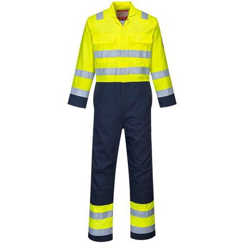 COMBINAISON HAUTE-VISIBILITÉ BIZFLAME PRO BIZ7 L BLEU/JAUNE - PORTWEST