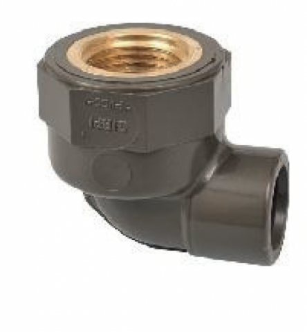 Coude 90° HTA taraudé femelle à coller et à visser - Référence 05H4GL016 - Diamètres 016x1/2