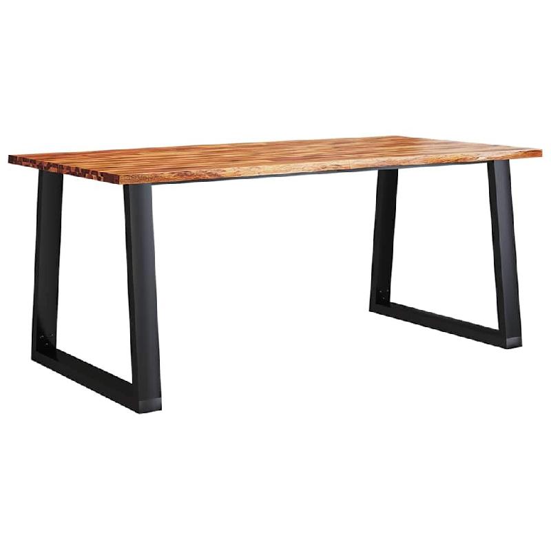 Décoshop26 - Table de salle à manger design industriel 180 x 90 x 75 cm bois d'acacia et acier DEC036723 - acier 3000261366324_0