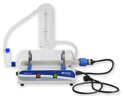 Distillateur en verre 4 L/h - Quartz - Nahita Blue, avec résistance en quartz et dispositif de sécurité_0