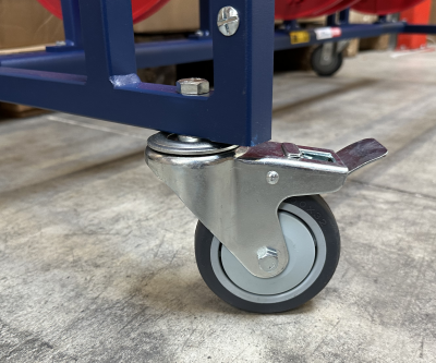 Distributeur de couronne et bobine - Gamme BOBI® - Option roulettes pivotantes Ø 100 mm_0