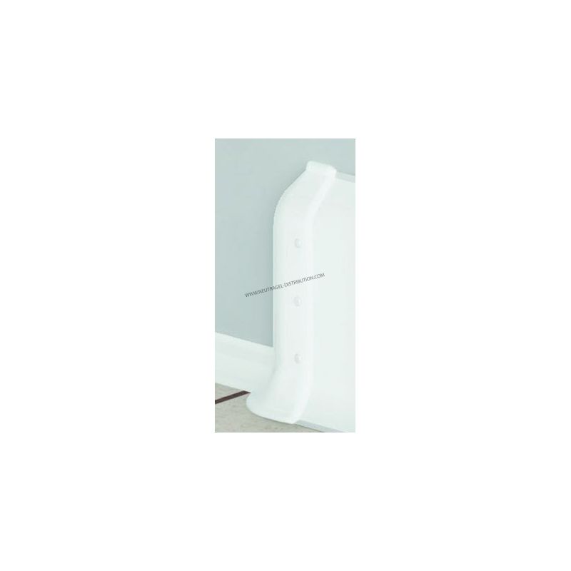 Embout gauche pour plinthes 200 mm - Référence P200EGB - Pré-percés pour fixation_0