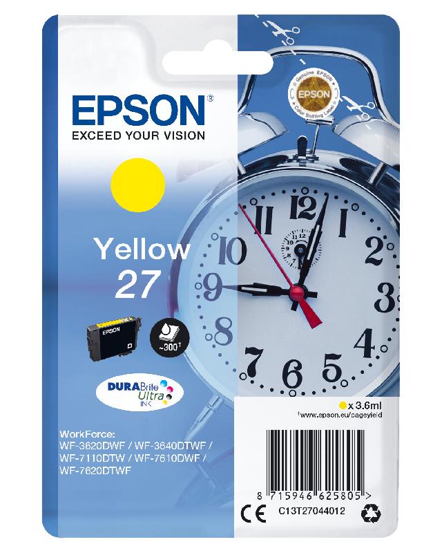 Epson Singlepack Yellow 27 DURABrite Ultra Ink_0