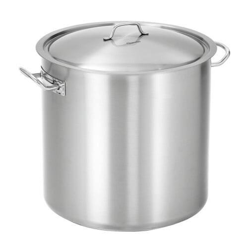 Equipementpro Marmite Professionnelle en Inox Triple Épaisseur avec Couvercle – 6 Litres - M2735_0