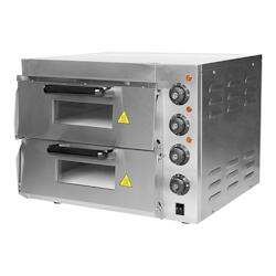 Four à pizza (40x40cm)x02 | 3kW | chaque chambre est équipée d'un thermostat supérieur et inférieur réglable séparément | 560x585x434(h)mm . -_0