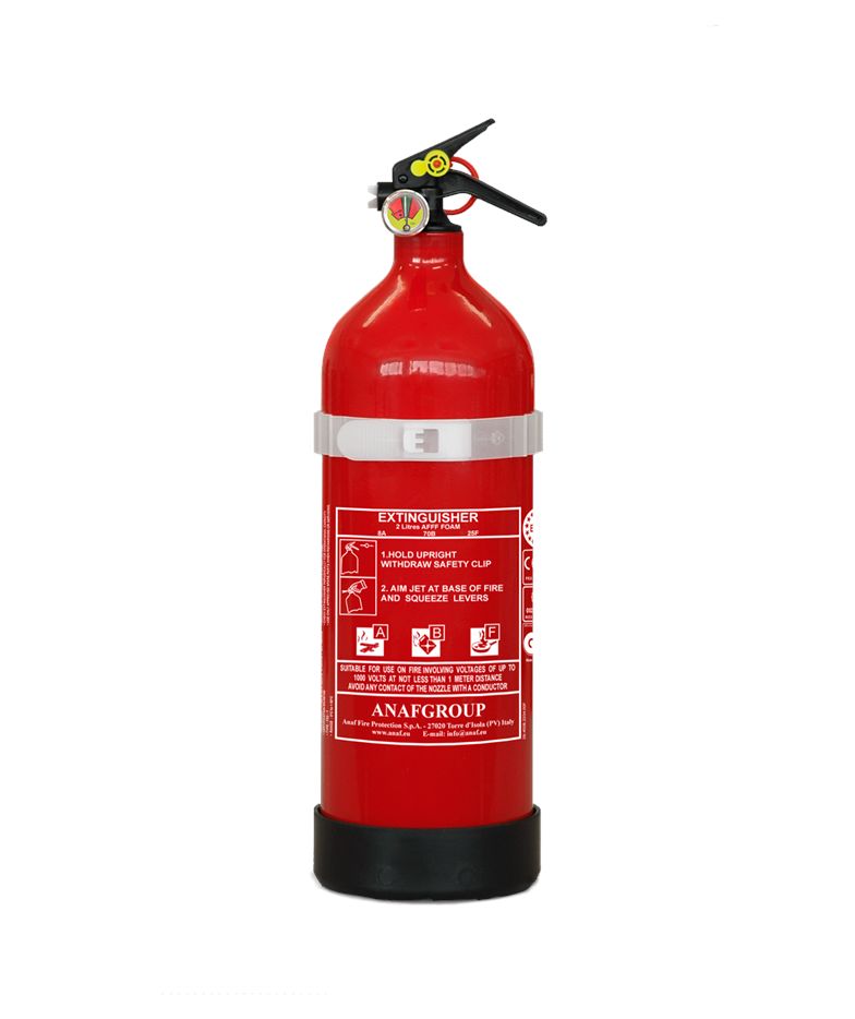 FS2-Y - Extincteur pressurisé à eau additivée - Anaf - Aluminium, manomètre, 2L, essais diélectriques 35 kV, feux classe F_0