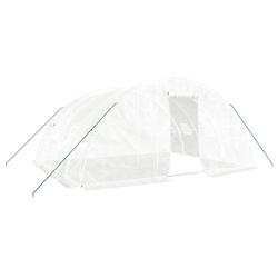 Helloshop26 - Serre tente abri plante fleur légumes avec cadre en acier 20 m² 5 x 4 x 2,3 m blanc 02_0044557 - 3000220215212_0