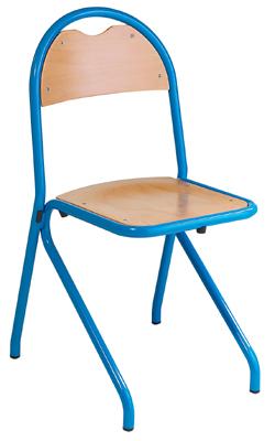 CHAISE CLASSE APPUI SUR TABLE T6 COLORIS ROUGE - MANUTAN COLLECTIVITÉS