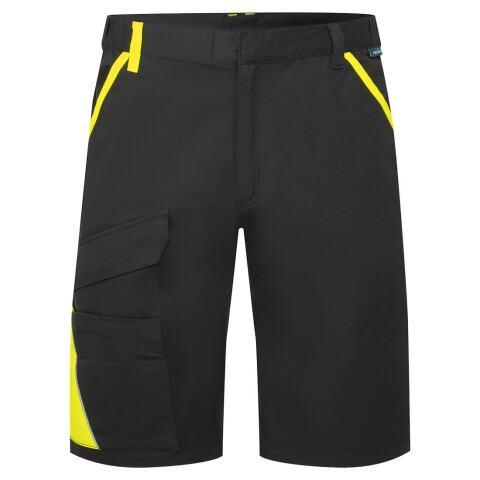 LOT DE 2 - PORTWEST CD114 BERMUDA COTON BICOLORE WX1 NOIR/GRIS - TAILLE 33