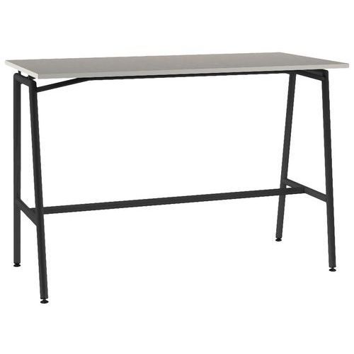 MANGE-DEBOUT ELLA 160X80CM STRAT ABS DL BLANC CRAIE/NOIR - MOBIDECOR