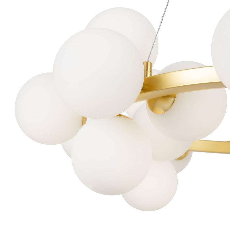 MAYTONI DALLAS SUSPENSION À 25 FLAMMES, LONGUE, OR