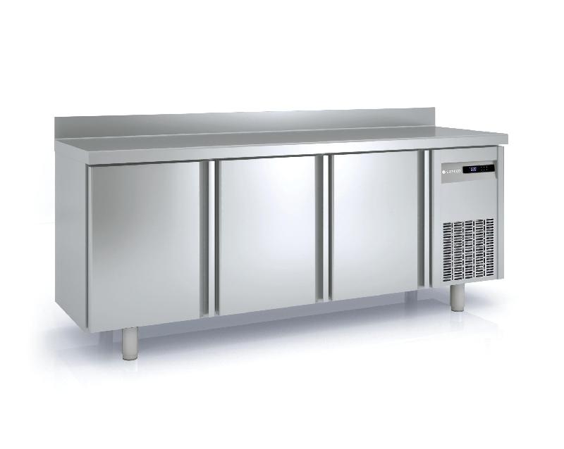 Meuble réfrigéré négatif 600 adossé - 3 portes pleines - MCS-200 - capacité 380L - température -20°C à -15°C_0