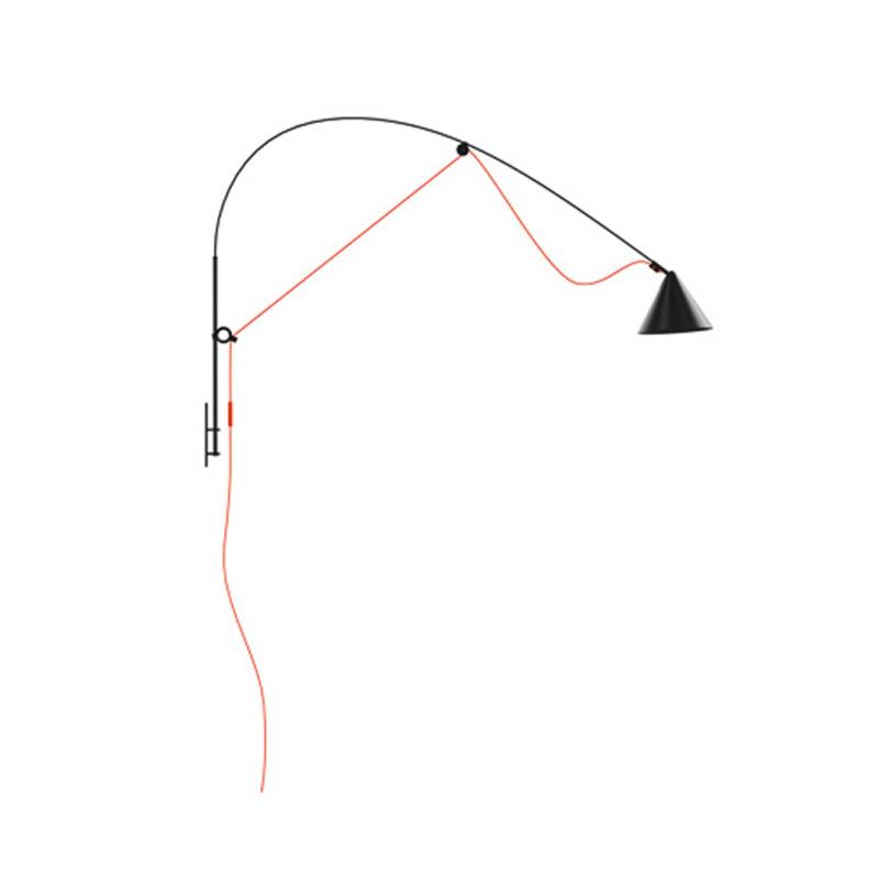 MIDGARD AYNO WALL L APPLIQUE NOIRE/ORANGE 940
