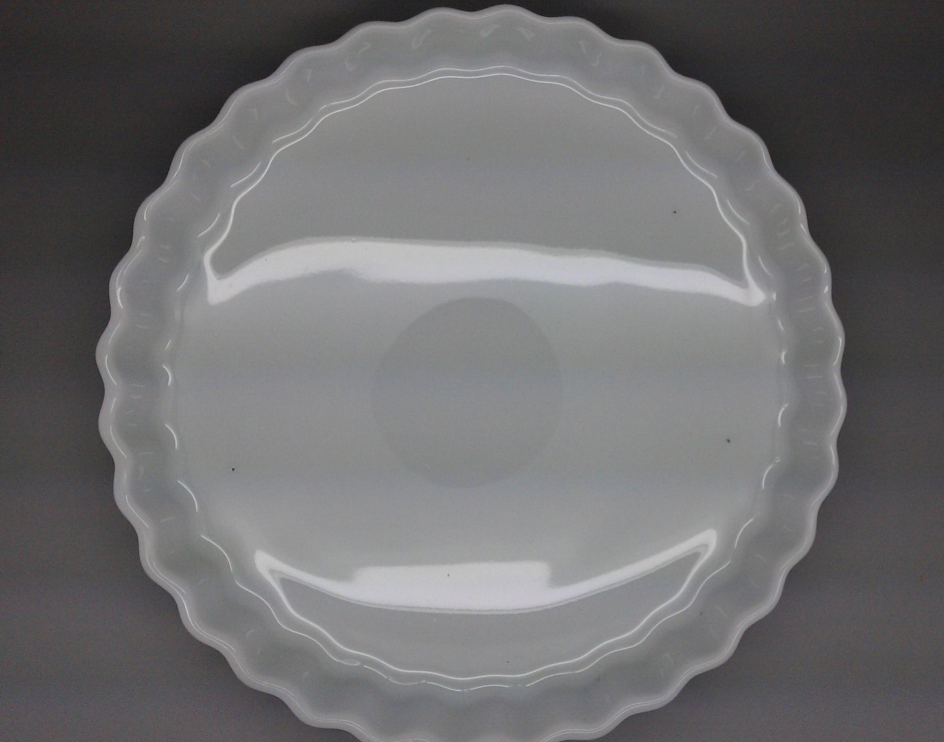 MOULE À TARTE ROND BLANC 28,5CM EN PORCELAINE - PILLIVUYT - COLLECTION GÉNÉRALE